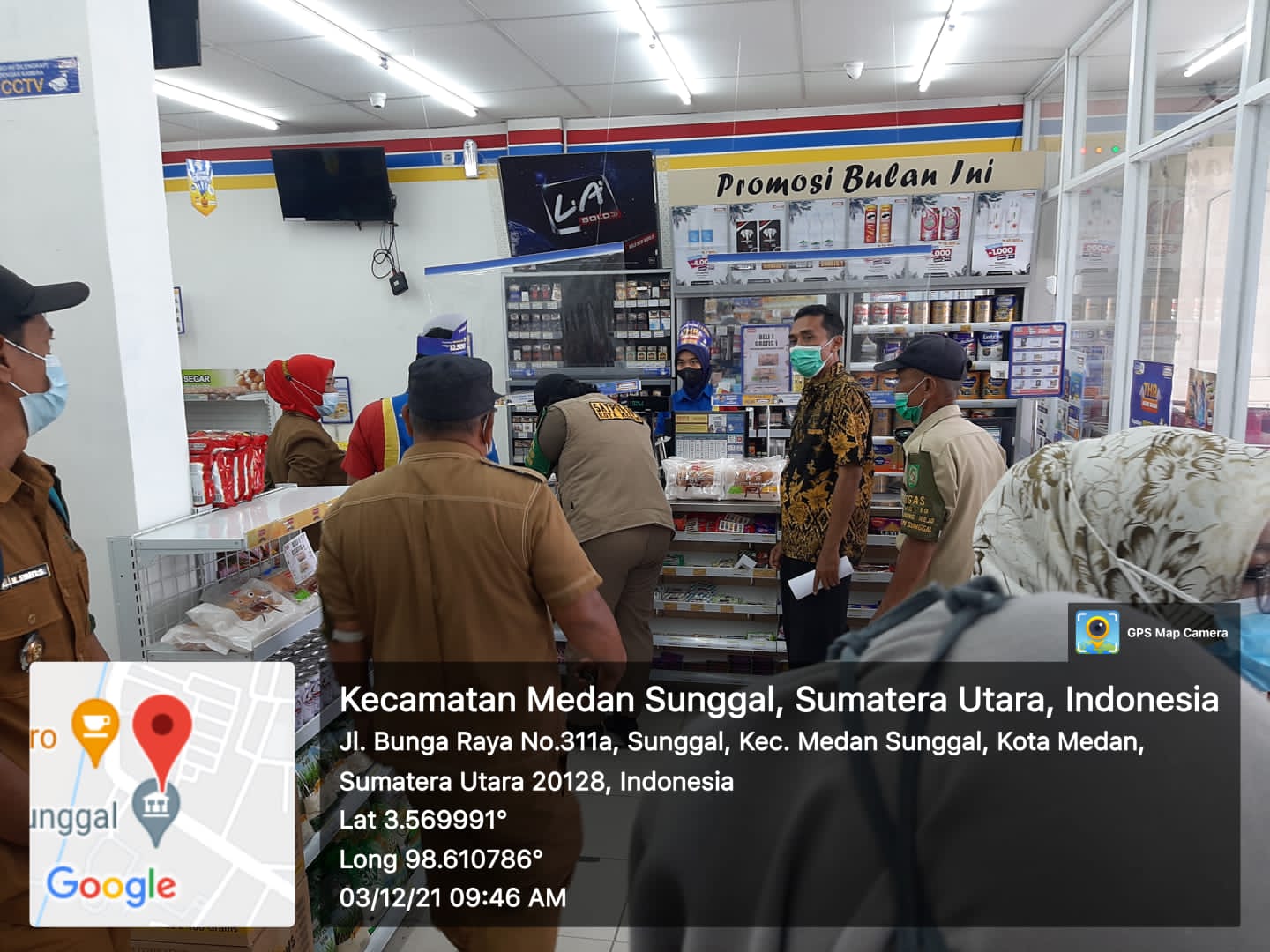 Penerapan PPKM Level 2 di Kecamatan Medan Sunggal